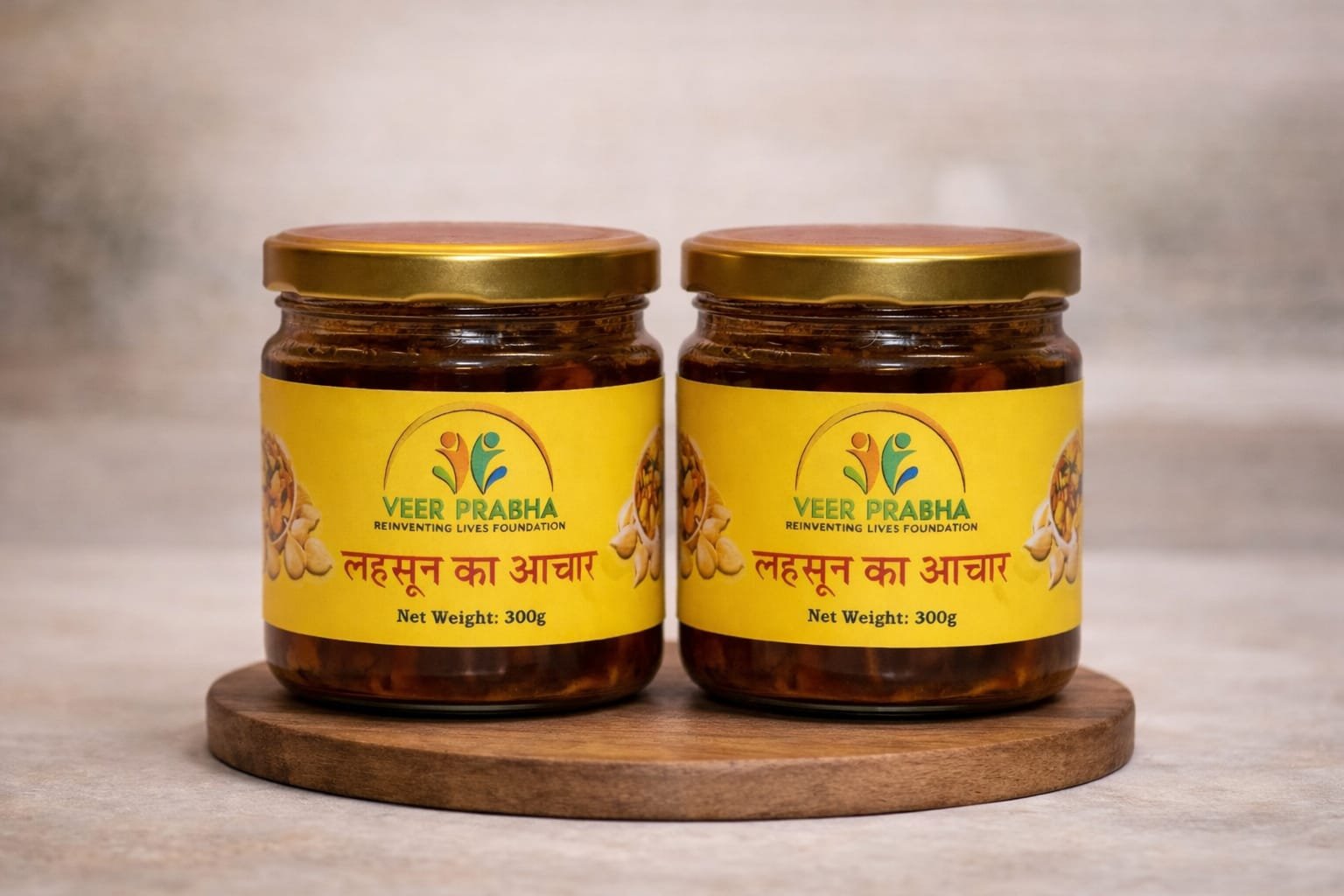 Pure Ghar ka Garlic-pickle Combo pack 600 gm